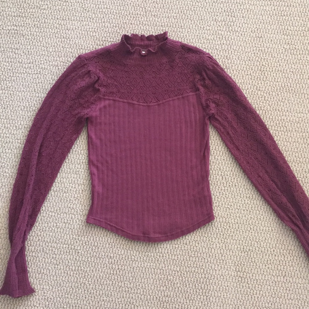 Free People Victorian Lace Sweater Brand New